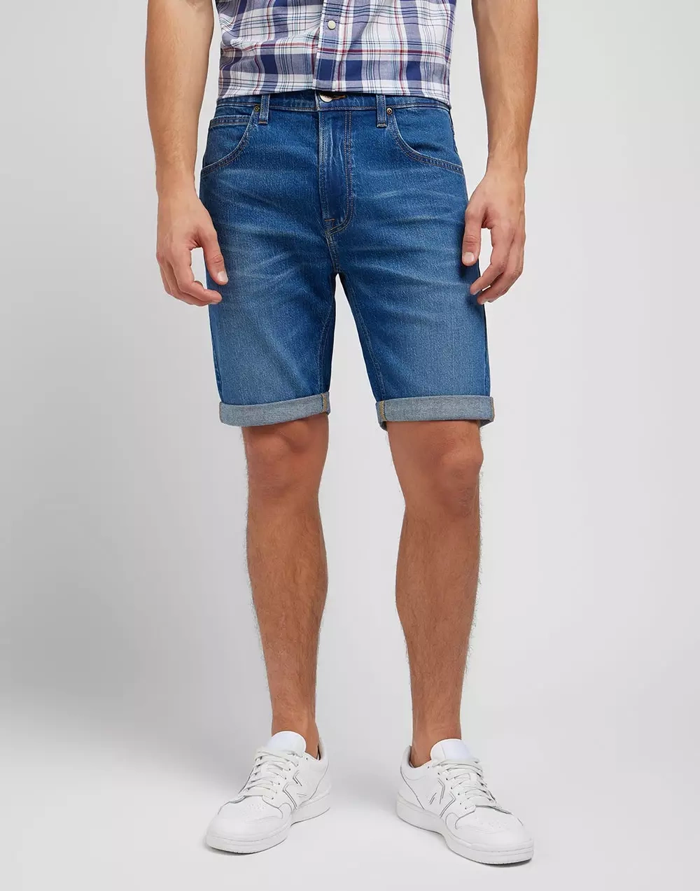 LEE 5 POCKET SHORT MĘSKIE SZORTY KRÓTKIE SPODNIE JEANSOWE WARM 112349234 L73M016079