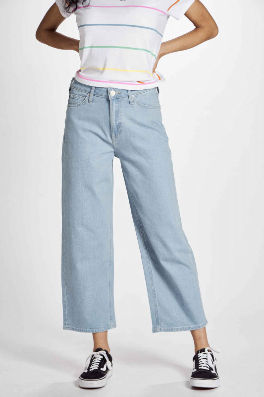 LEE WIDE LEG DAMSKIE SPODNIE JEANSOWE L30SEZNG 112106618