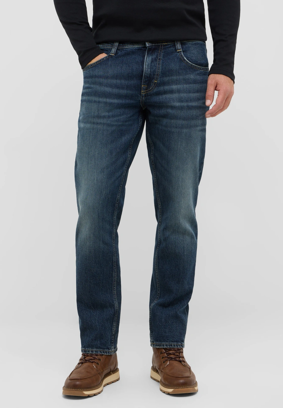 Męskie Spodnie jeansowe Mustang Style Denver Straight Denim Blue 1016817 5000 873