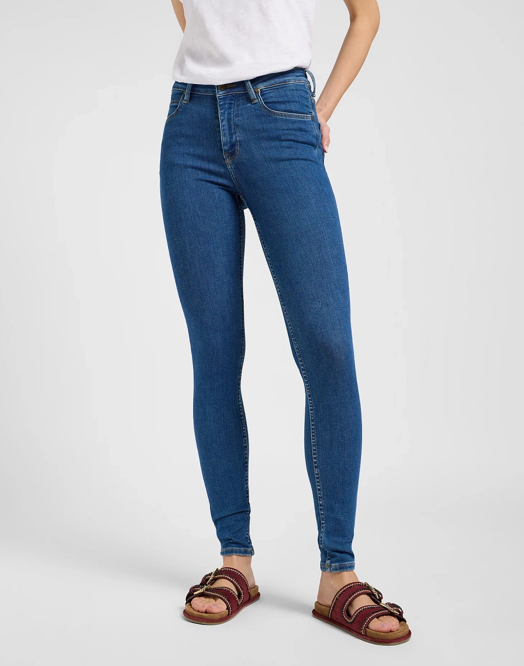 DAMSKIE SPODNIE LEE SCARLETT HIGH CLEAN RILEY 112363594