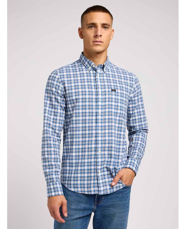 LEE MĘSKA KOSZULA LEE BUTTON DOWN ATLANTIC 112349957 L880015643