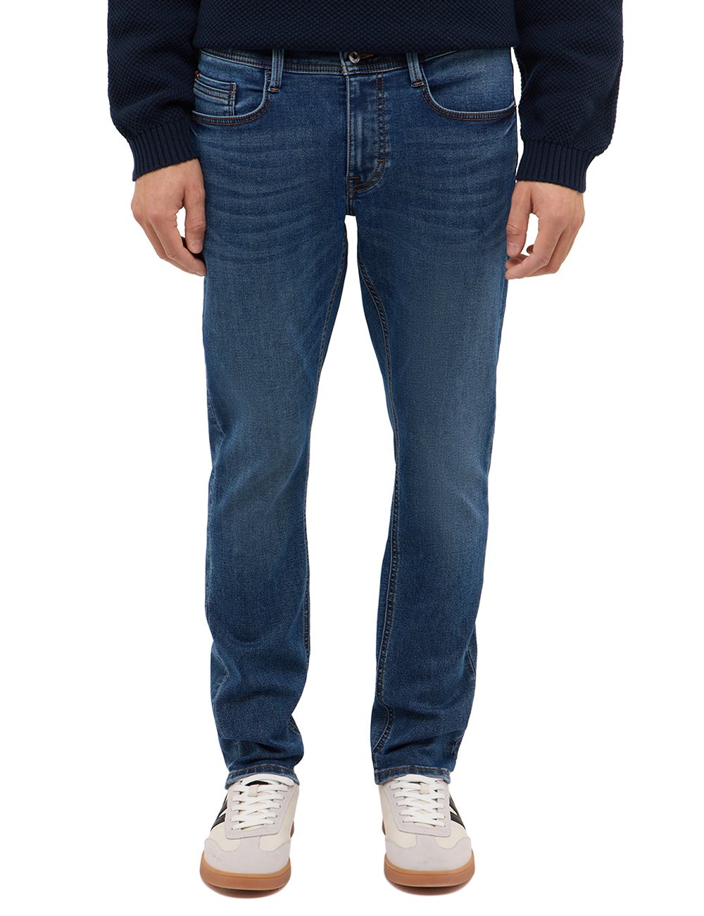 Męskie Spodnie jeansowe Mustang Style Oregon Slim K Denim Blue 1017226 5000 682