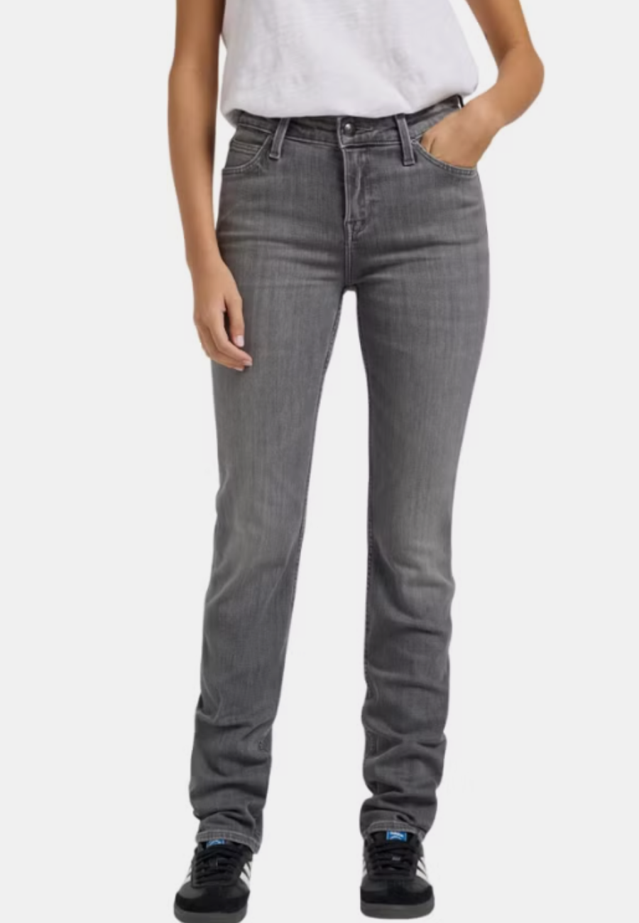 DAMSKIE SPODNIE LEE MARION STRAIGHT AGED SILVER 112363542