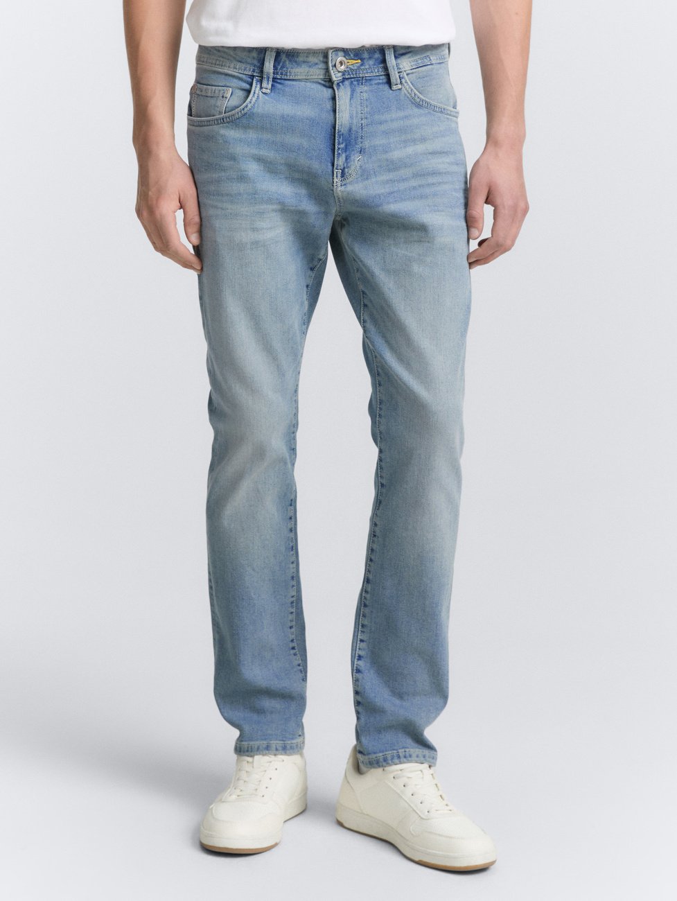 Męskie Spodnie Jeansowe Tom Tailor TTJOSH REGULAR stone wash denim 1048363 10283