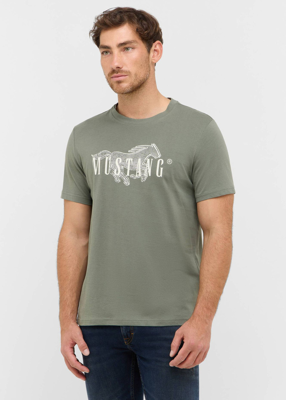 Męski T-Shirt Mustang Style Austin Agave Green 1016858 6473