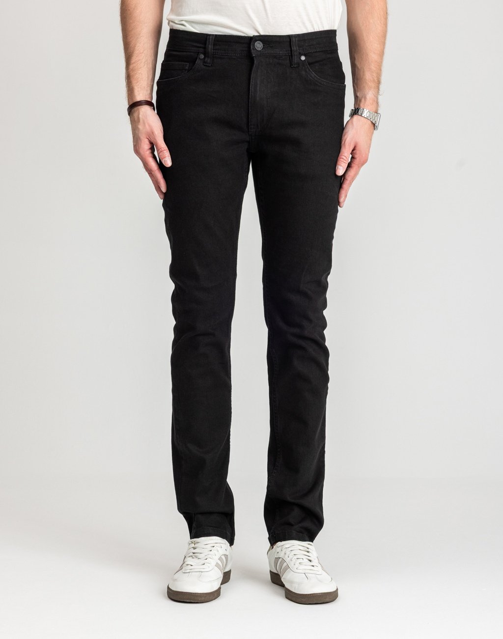 Męskie Spodnie Jeansowe Marcus Felix 2020 Jeans Black Wash 14-200186