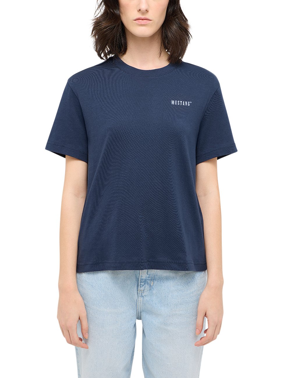 Damski T-Shirt Mustang Style Floris Navy Blazer 1016145 5324