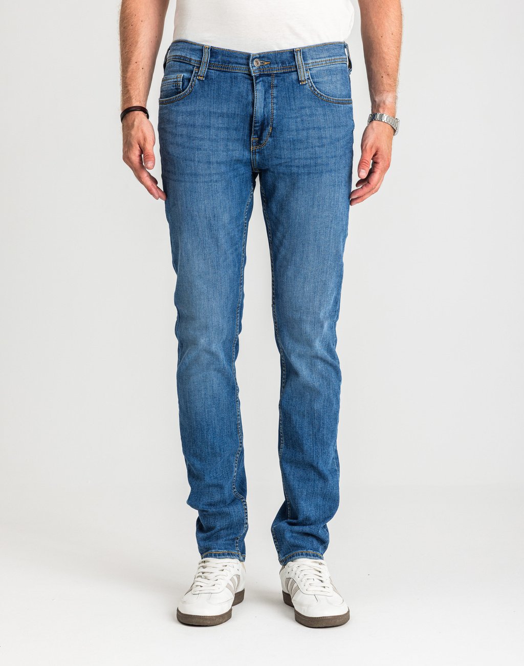 Męskie Spodnie Jeansowe Mustang Style Vegas Denim Blue 1017120 5000 623