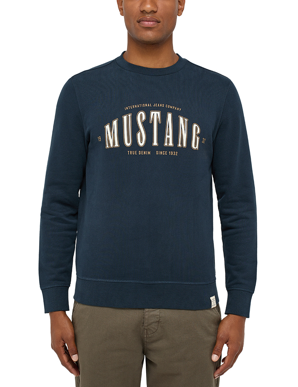 Męska bluza nierozpinana Mustang Style Ben Crewneck Carbon 1014505 4135