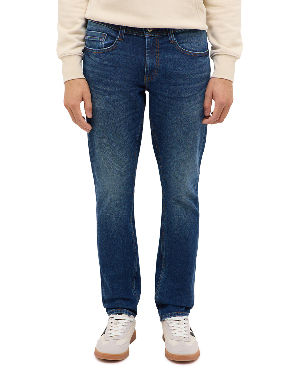Męskie Spodnie Jeansowe Mustang Style Oregon Slim Denim Blue 1017220 5000 783