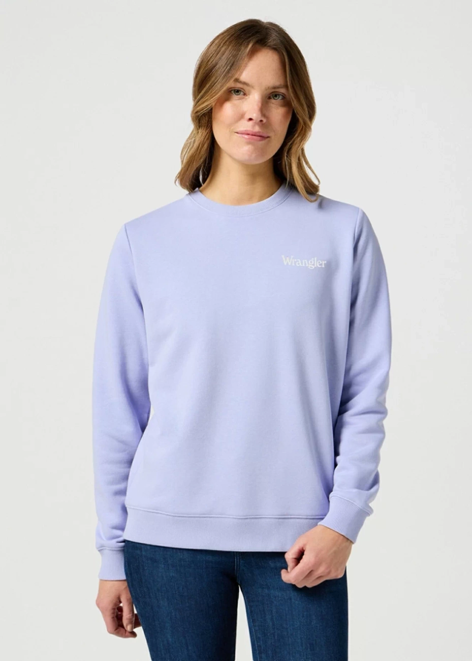 DAMSKA BLUZA WRANGLER REGULAR SWEAT SWEET LAVENDER 112355290