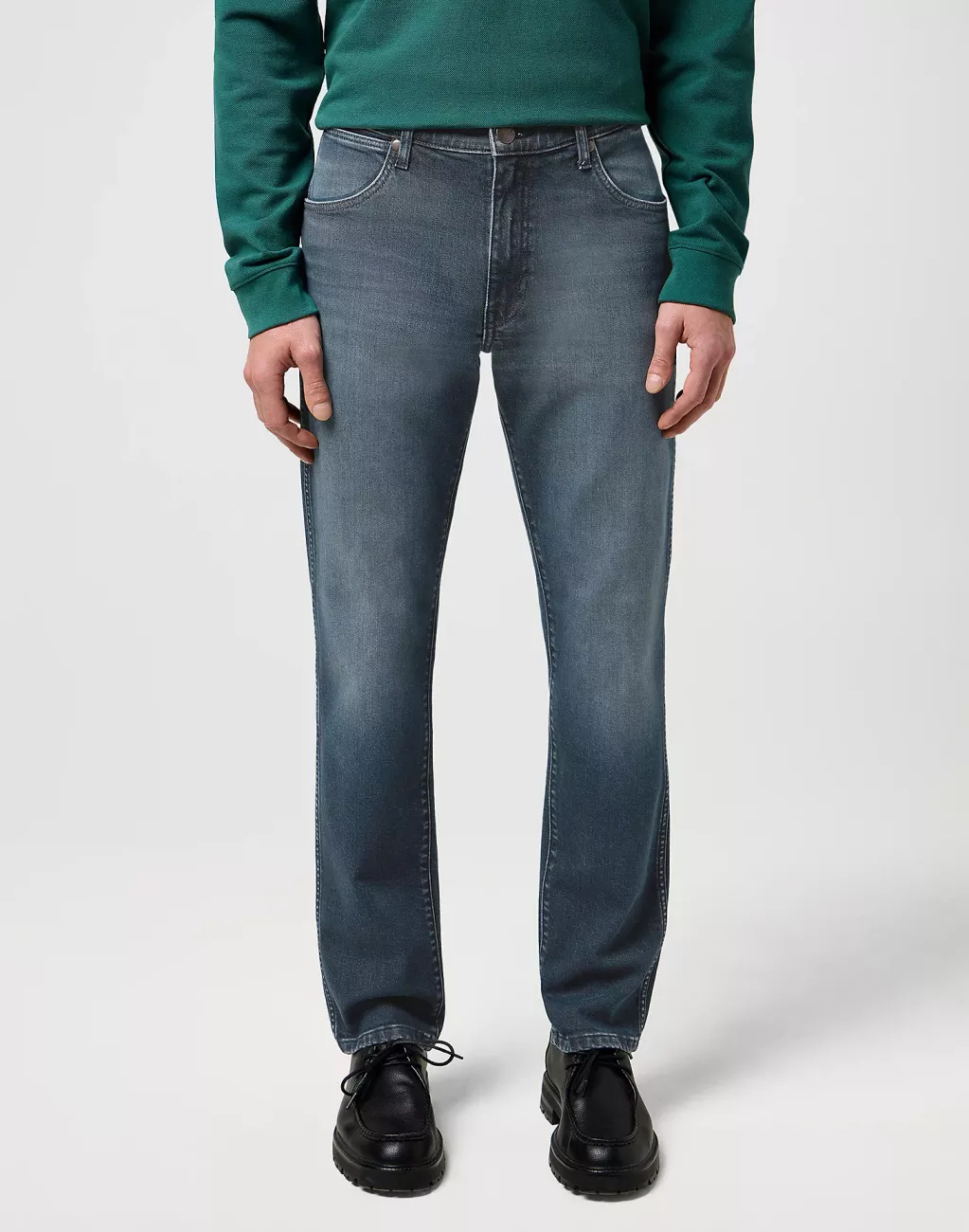 MESKIE SPODNIE WRANGLER LARSTON OCEAN STORM 112371027