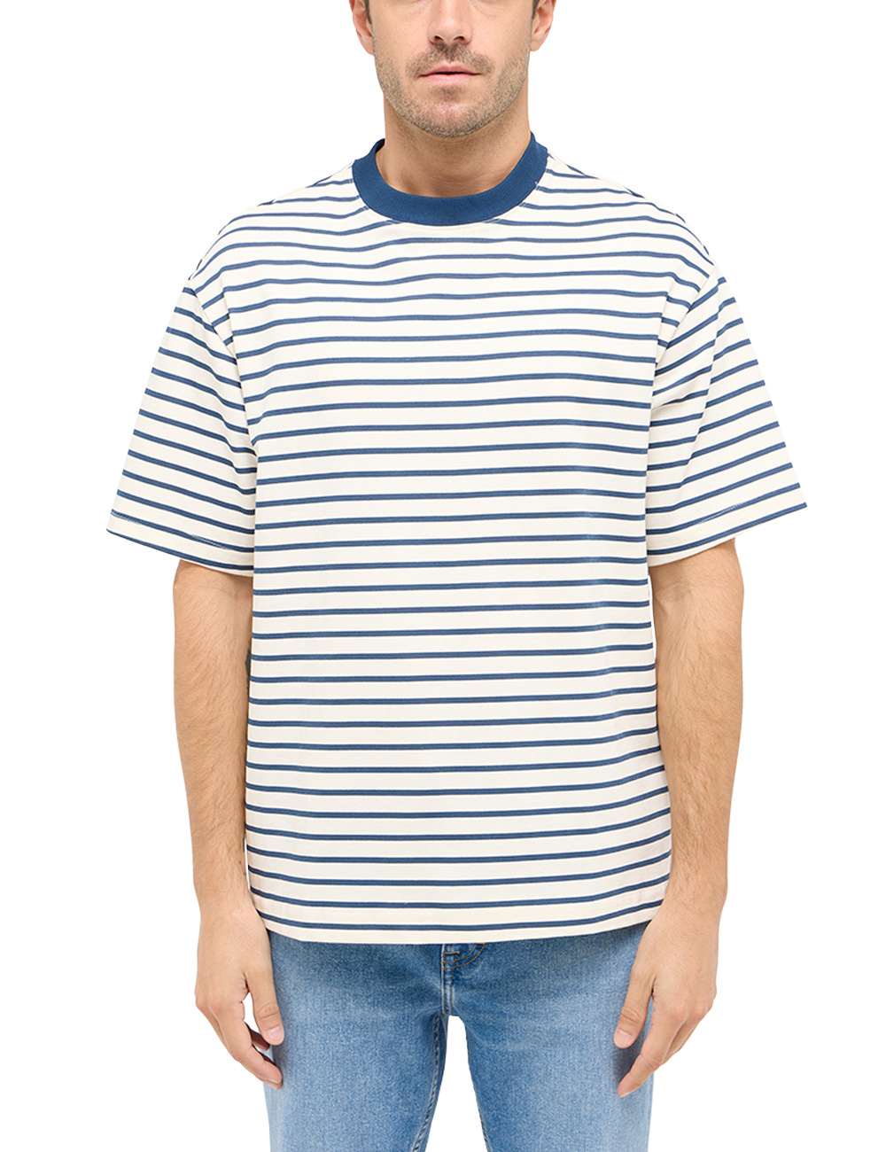 Męski T-Shirt Mustang Style Allentown Summer Stripe 1016286 12578