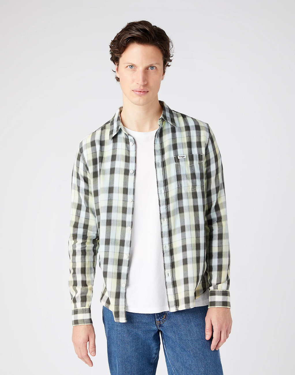 WRANGLER SHACKET MĘSKA KOSZULA W KRATĘ DŁUGI RĘKAW 112146099