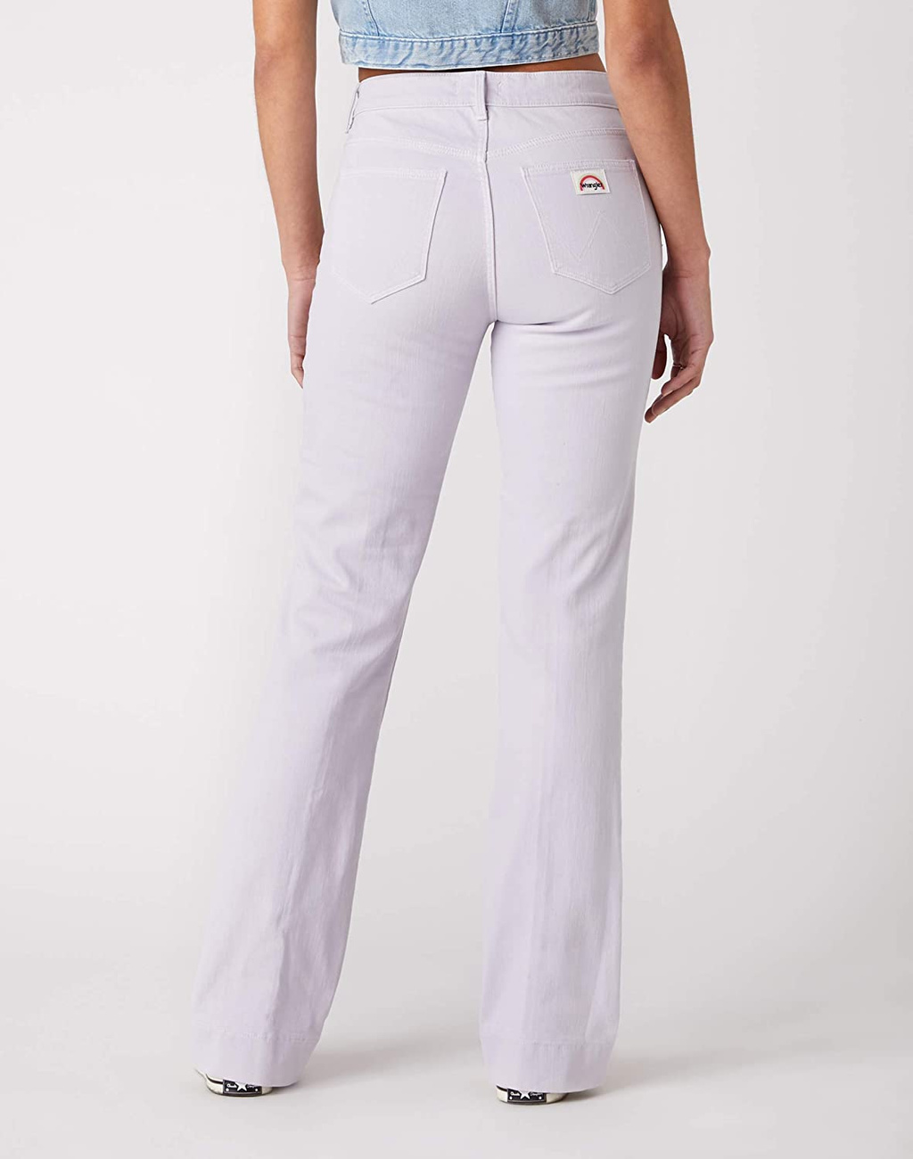 SPODNIE DAMSKIE WRANGLER FLARE LAVENDER HAZE W233MHP14 112127853