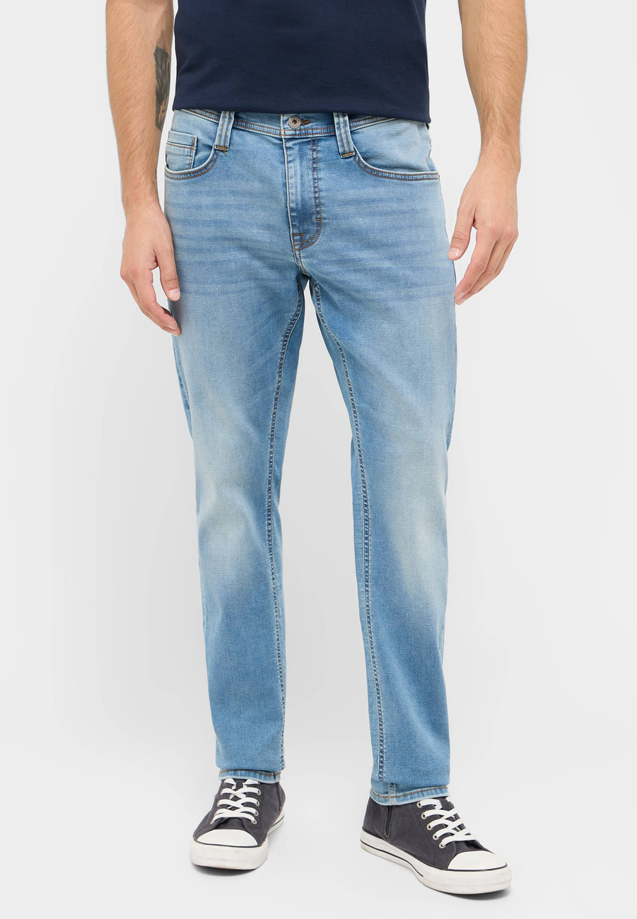 Męskie Spodnie Jeansowe Mustang Style Oregon Slim K Denim Blue 1016322 5000 303