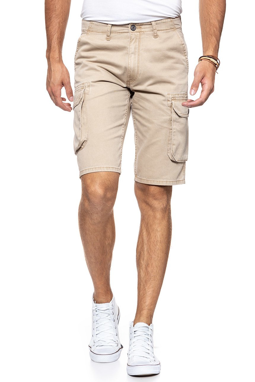 SPODENKI MĘSKIE WRANGLER CARGO SHORT CORNSTALK W15DKC335 112126788