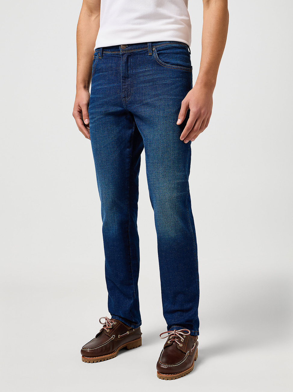 WRANGLER MĘSKIE SPODNIE JEANSOWE WRANGLER TEXAS SLIM BLUE ABYSS 112362495