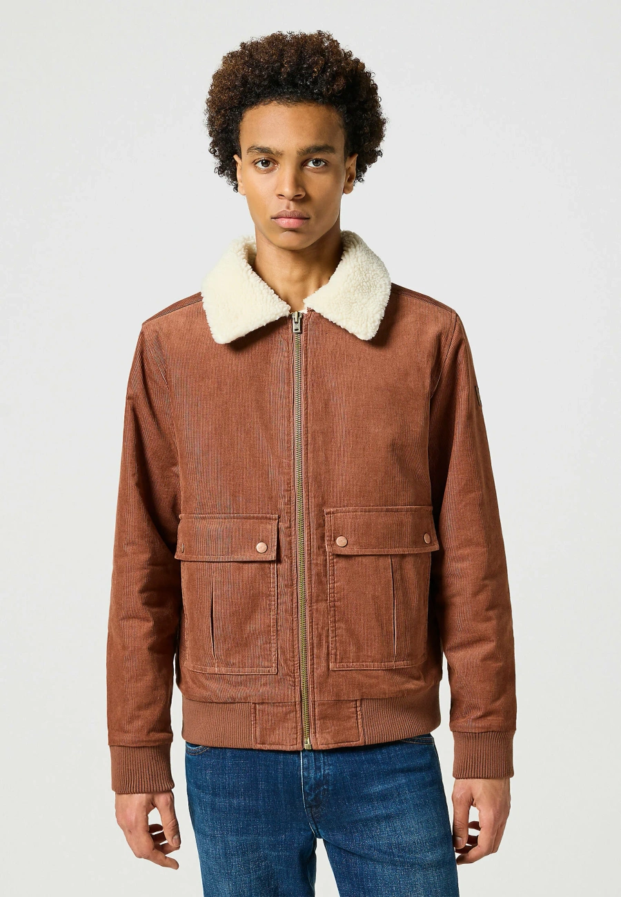 MĘSKA KURTKA PRZEJŚCIOWA WRANGLER CORDUROY AVIATOR ROOT 112357268