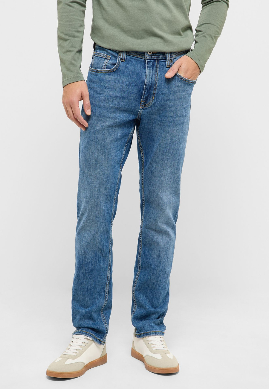 Męskie Spodnie jeansowe Mustang Style Orlando Slim Denim Blue 1016984 5000 623