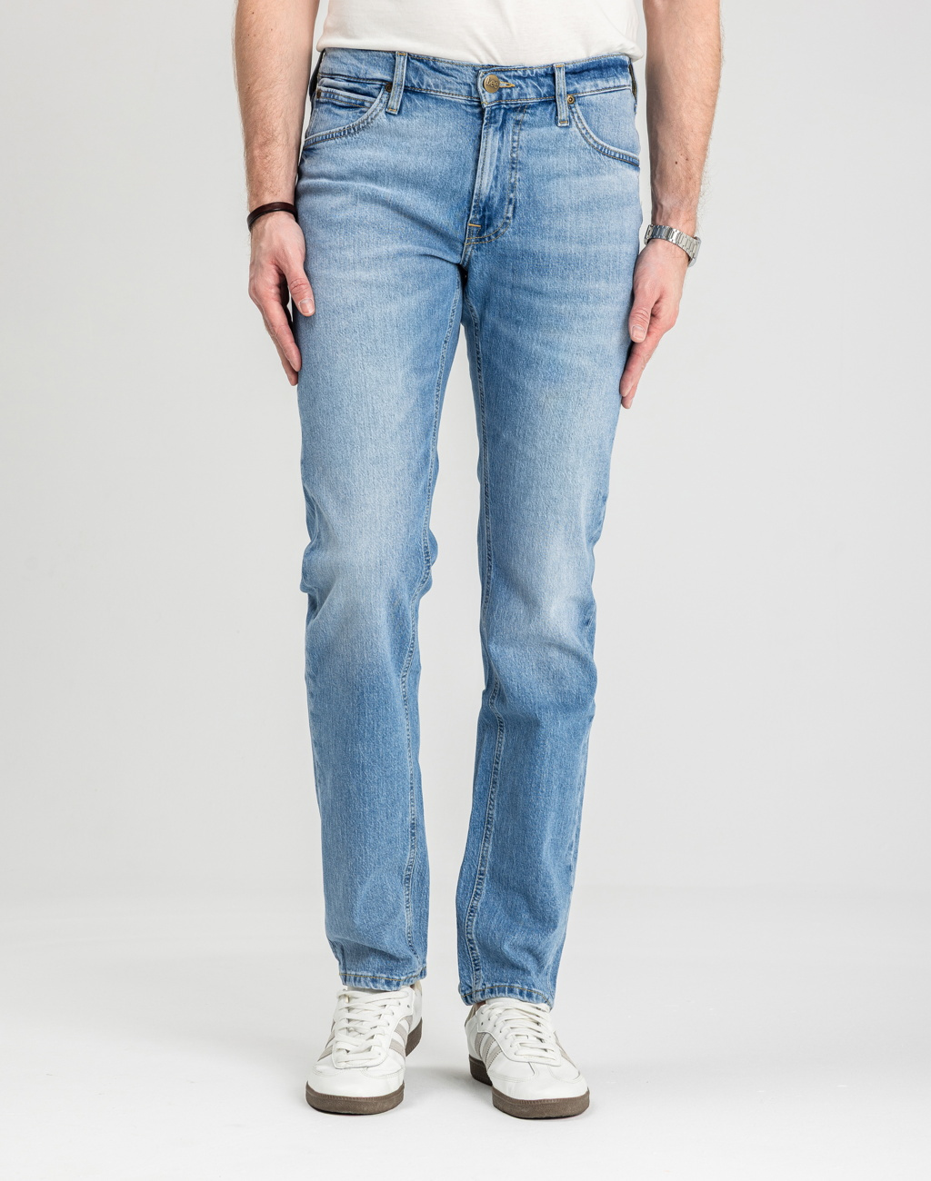 MESKIE SPODNIE LEE DAREN HORIZON BLUE 112367189