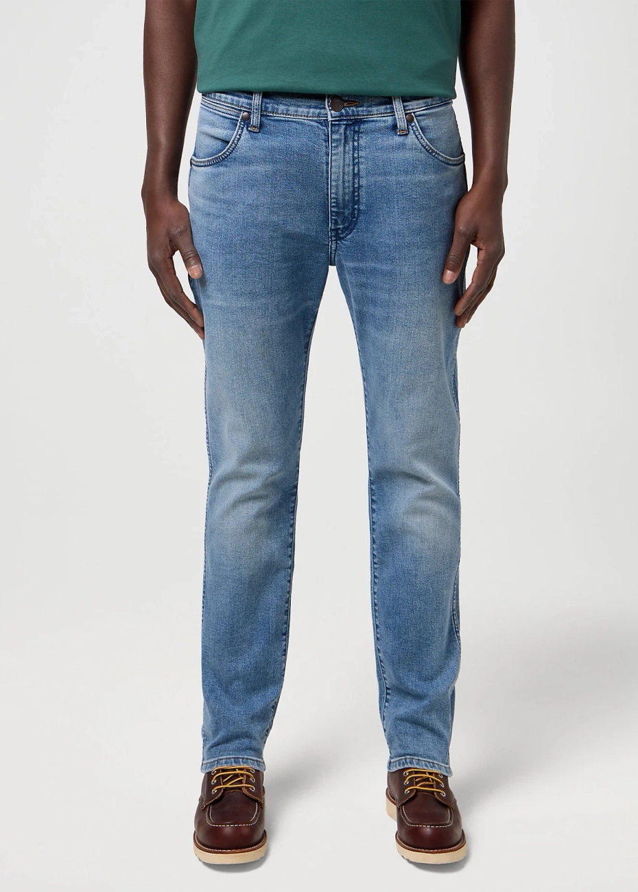 MESKIE SPODNIE WRANGLER LARSTON INDIGO VALLEY 112371026