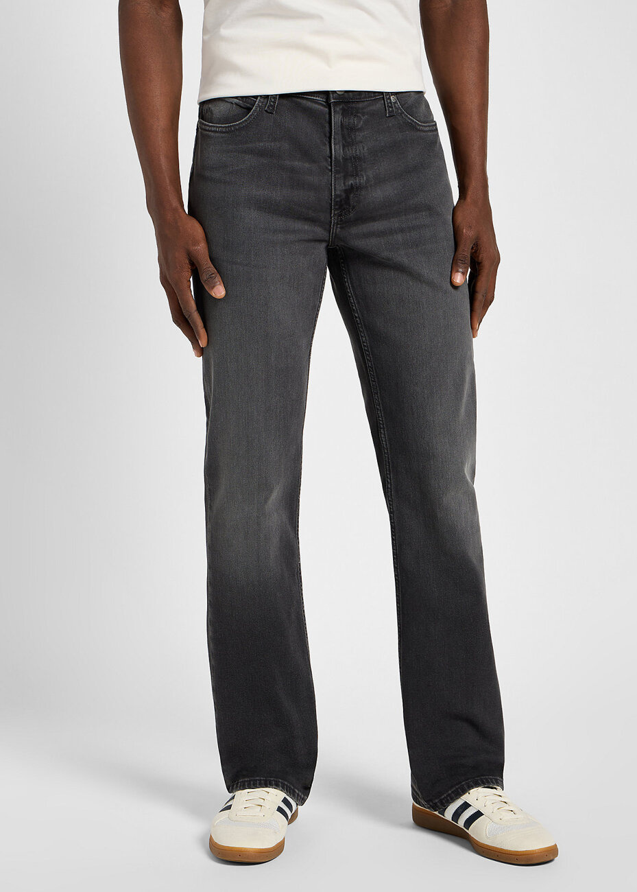 LEE MĘSKIE SPODNIE JEANSOWE LEON DZWONY CEMENT 112356581 L73V008568