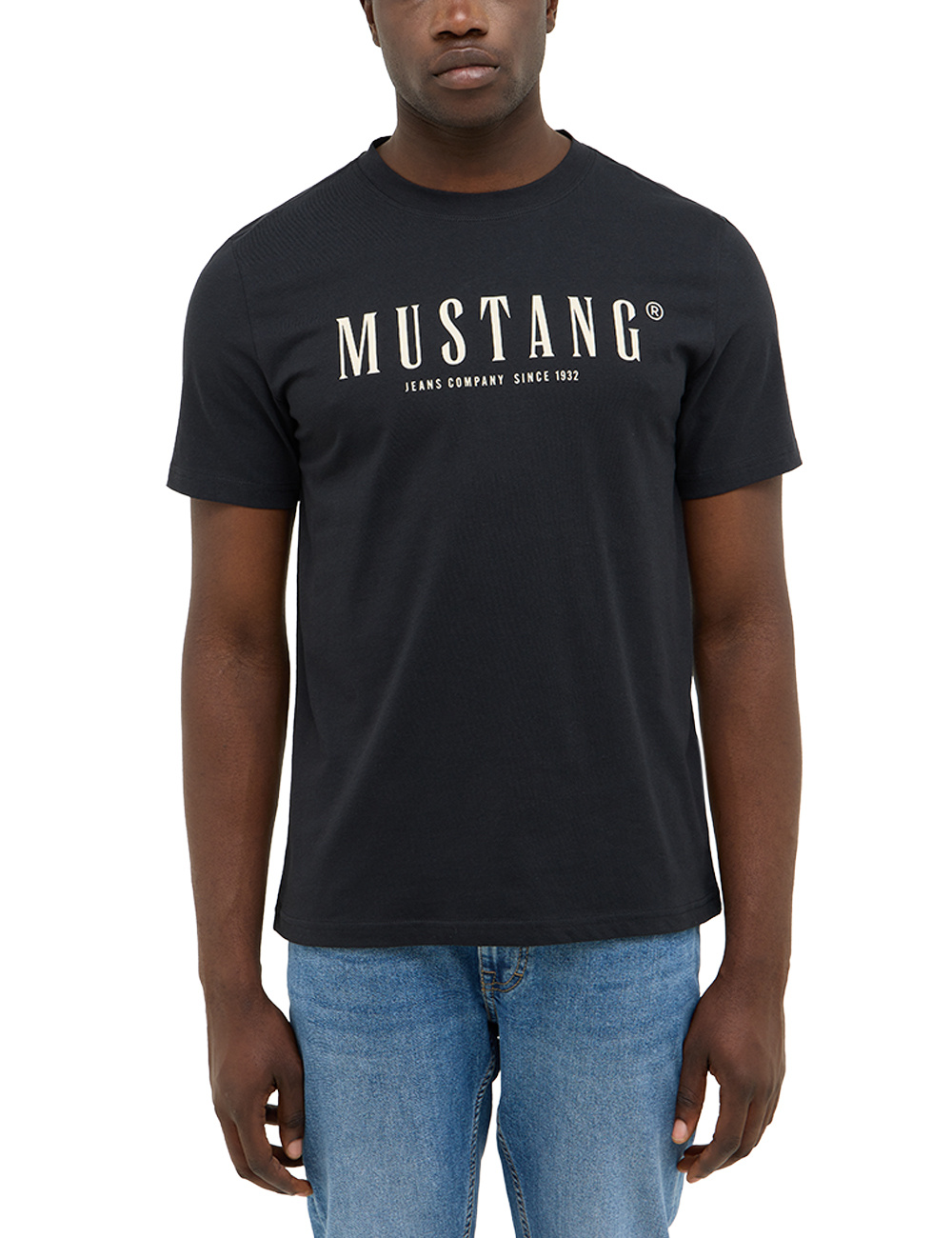 Męski T-Shirt Mustang Style Austin Jet Black 1016853 4188