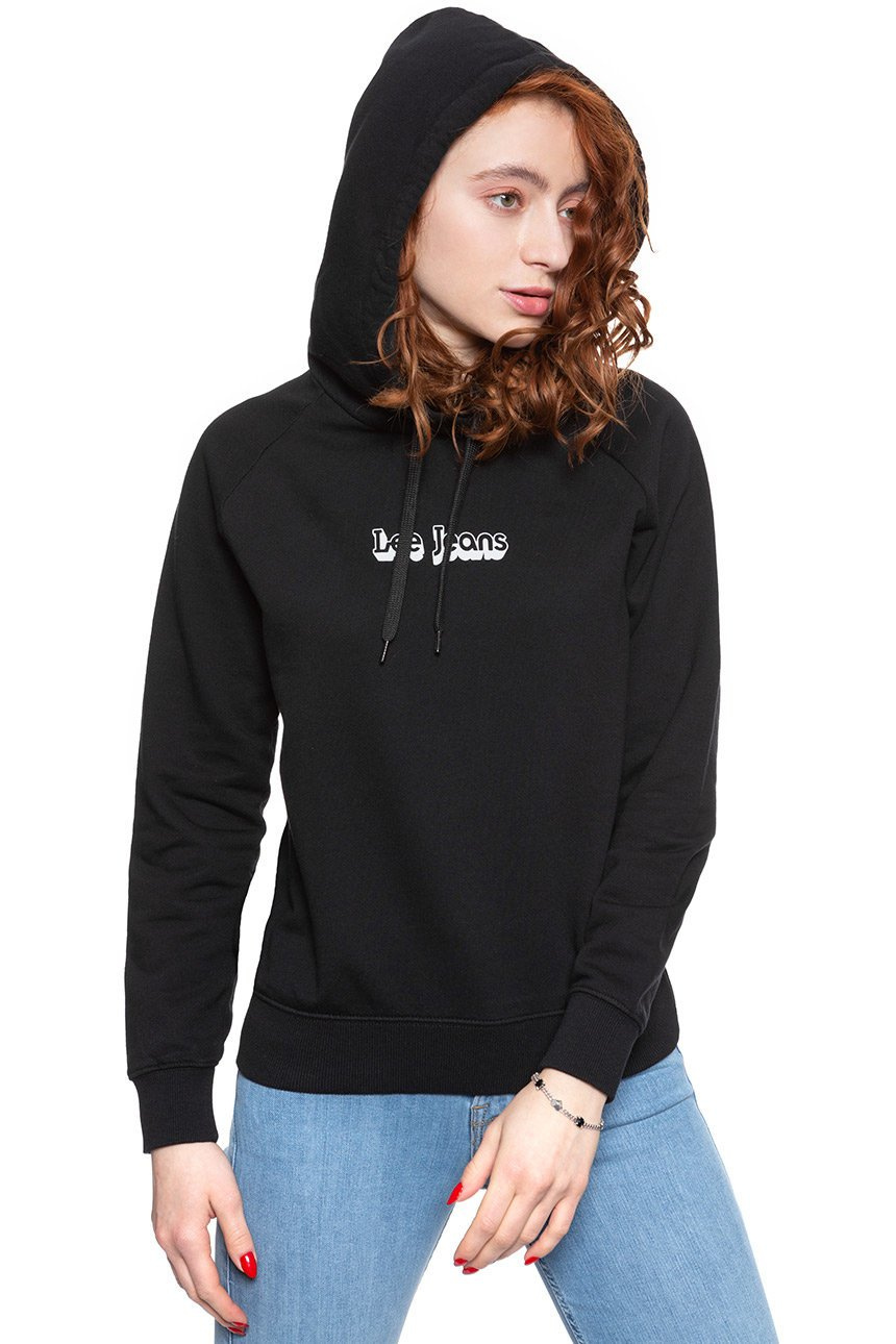 BLUZA LEE DAMSKA HOODIE BLACK L53WTX01 112112584