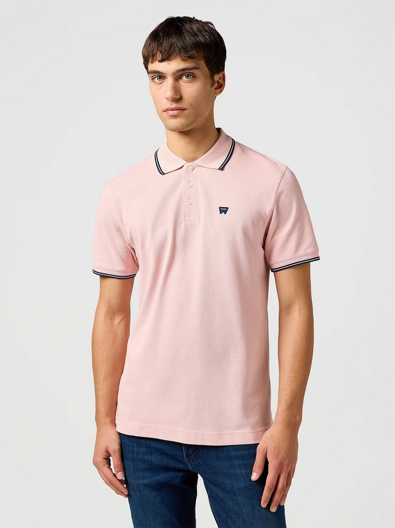 MESKA KOSZULKA WRANGLER POLO SHIRT SILVER PINK 112362688