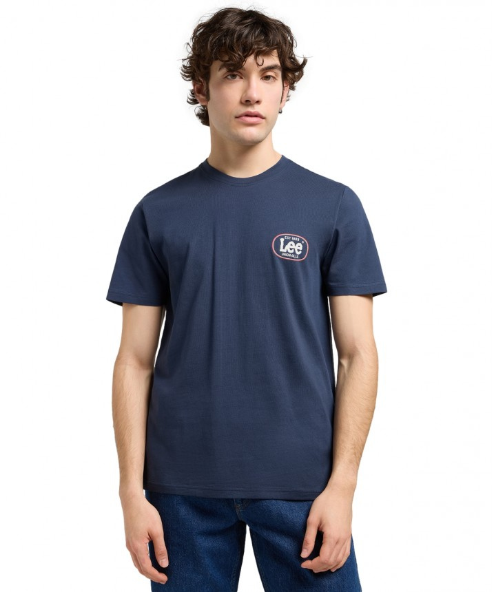 MESKA KOSZULKA LEE REGULAR SMALL LOGO TEE MOOD INDIGO 112370439
