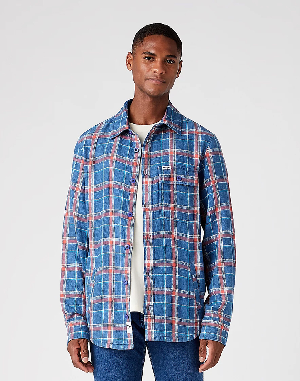 WRANGLER SHACKET MĘSKA KOSZULA W KRATĘ DŁUGI RĘKAW W5B3BXA20 112146103