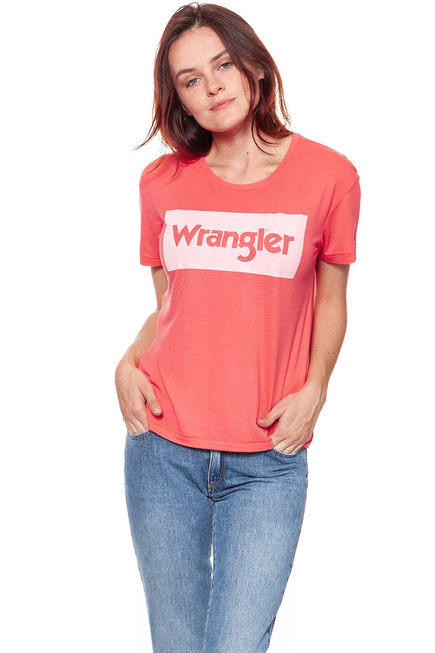 WRANGLER T SHIRT DAMSKI DRAPE TEE DUBARRY W7016DIVZ 112130885