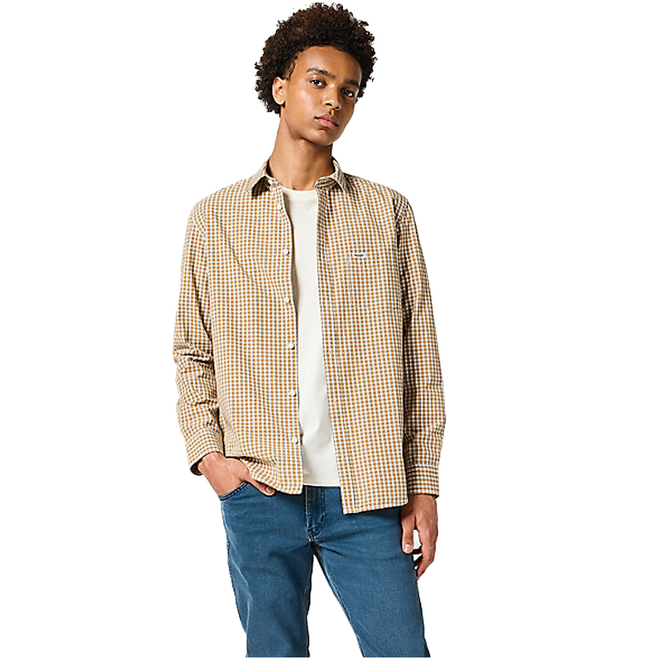 WRANGLER MĘSKA KOSZULA 1 PKT SHIRT DIJON 112358064 W5X2016819