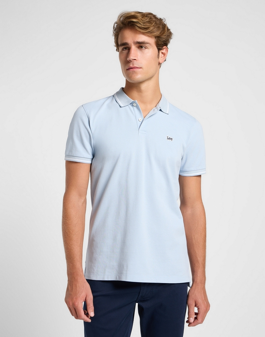 LEE MĘSKA KOSZULKA POLO LEE PIQUE POLO SHY BLUE 112363784