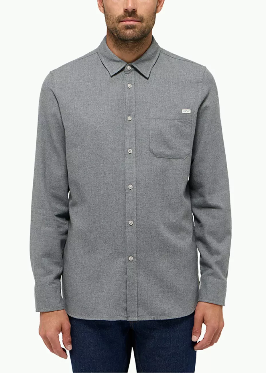 Męska Koszula MUSTANG Eastbridge Mid Grey Mélange 1015912 4140