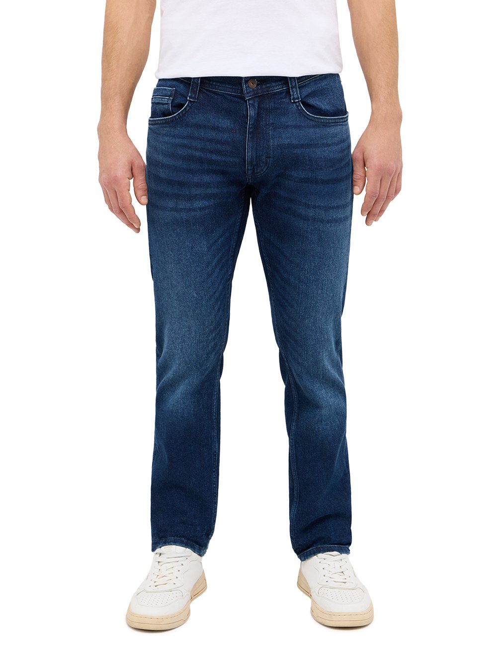 Męskie Spodnie Jeansowe Mustang Style Oregon Slim Denim Blue 1015502 5000 983