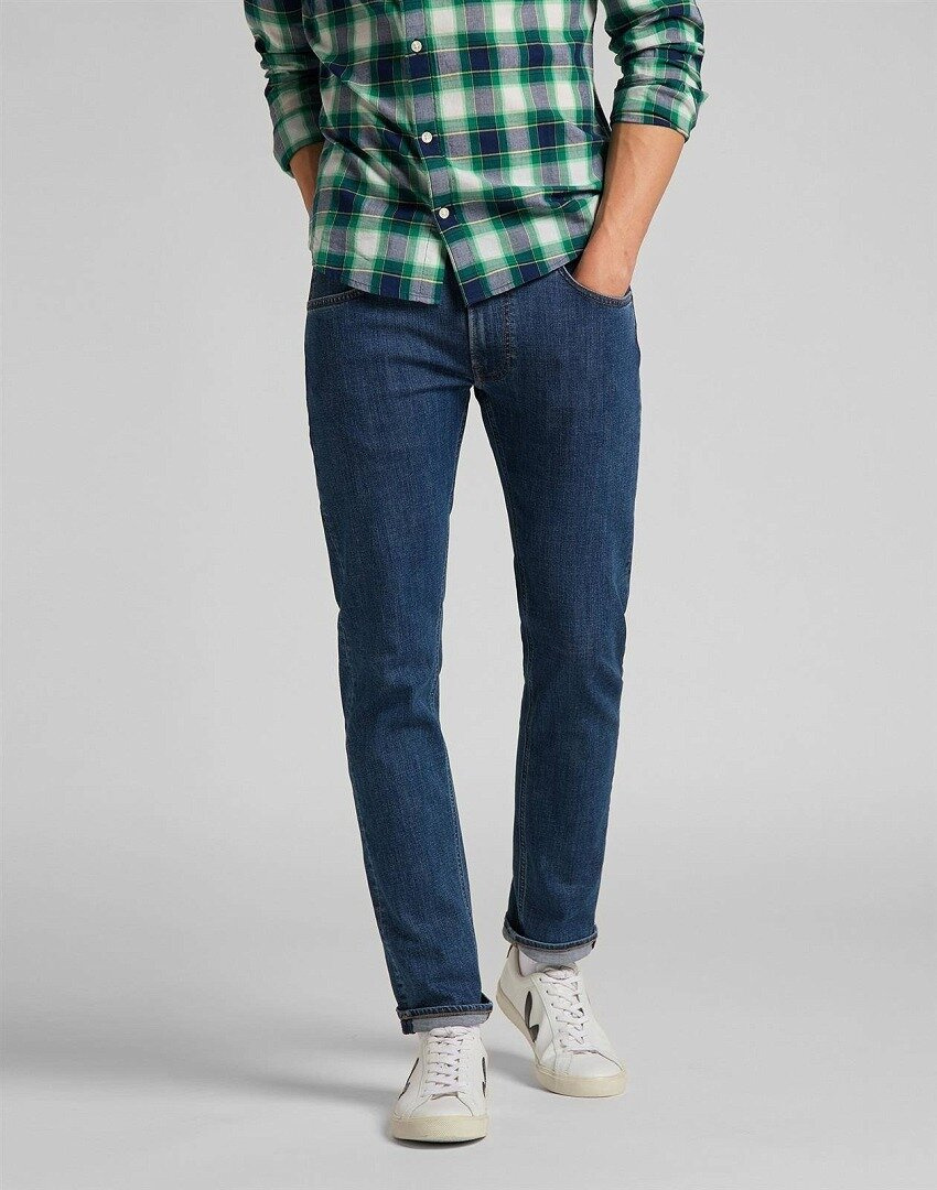 LEE DAREN ZIP FLY MĘSKIE SPODNIE JEANSOWE JEANSY MID STONE WASH L707NLWL 112118300