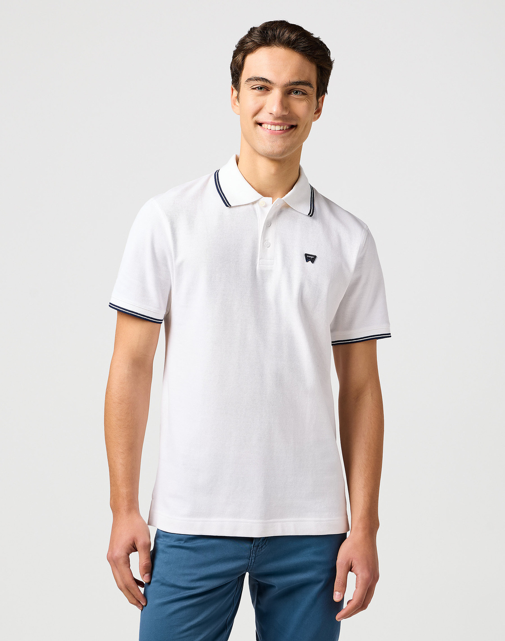WRANGLER MĘSKA KOSZULKA POLO SHIRT WHITE 112365466