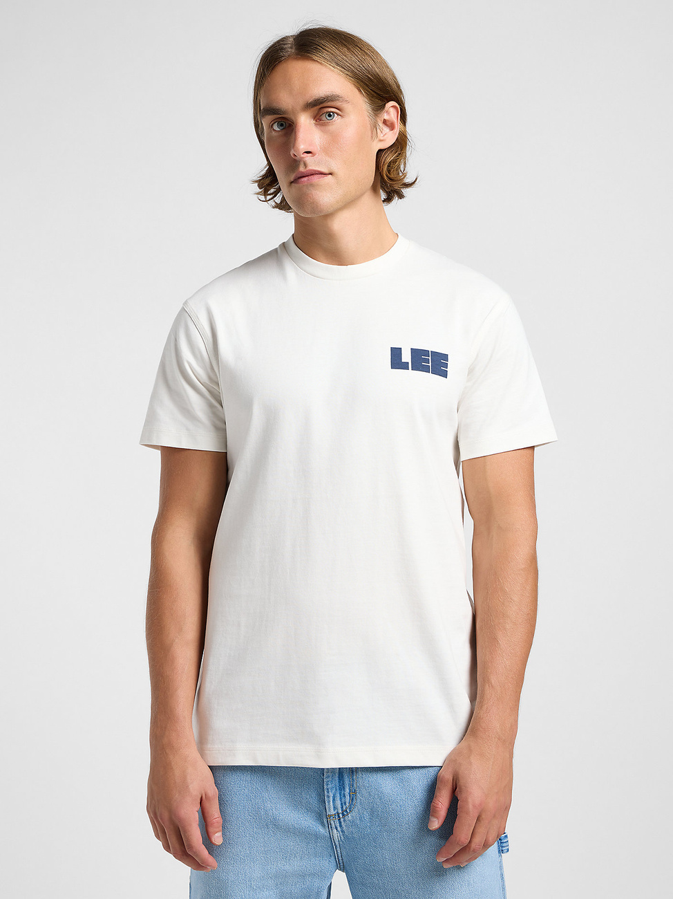 LEE MĘSKA KOSZULKA LEE WW GRAPHIC TEE ECRU 112364590