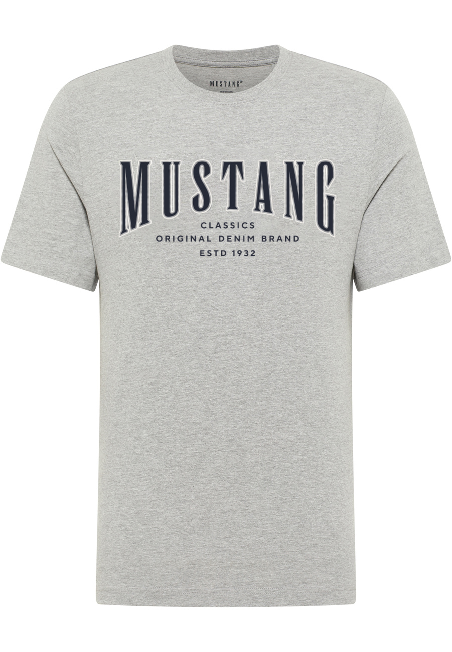 Męski T-Shirt Mustang Style Alex Mid Grey Mélange 1017336 4140