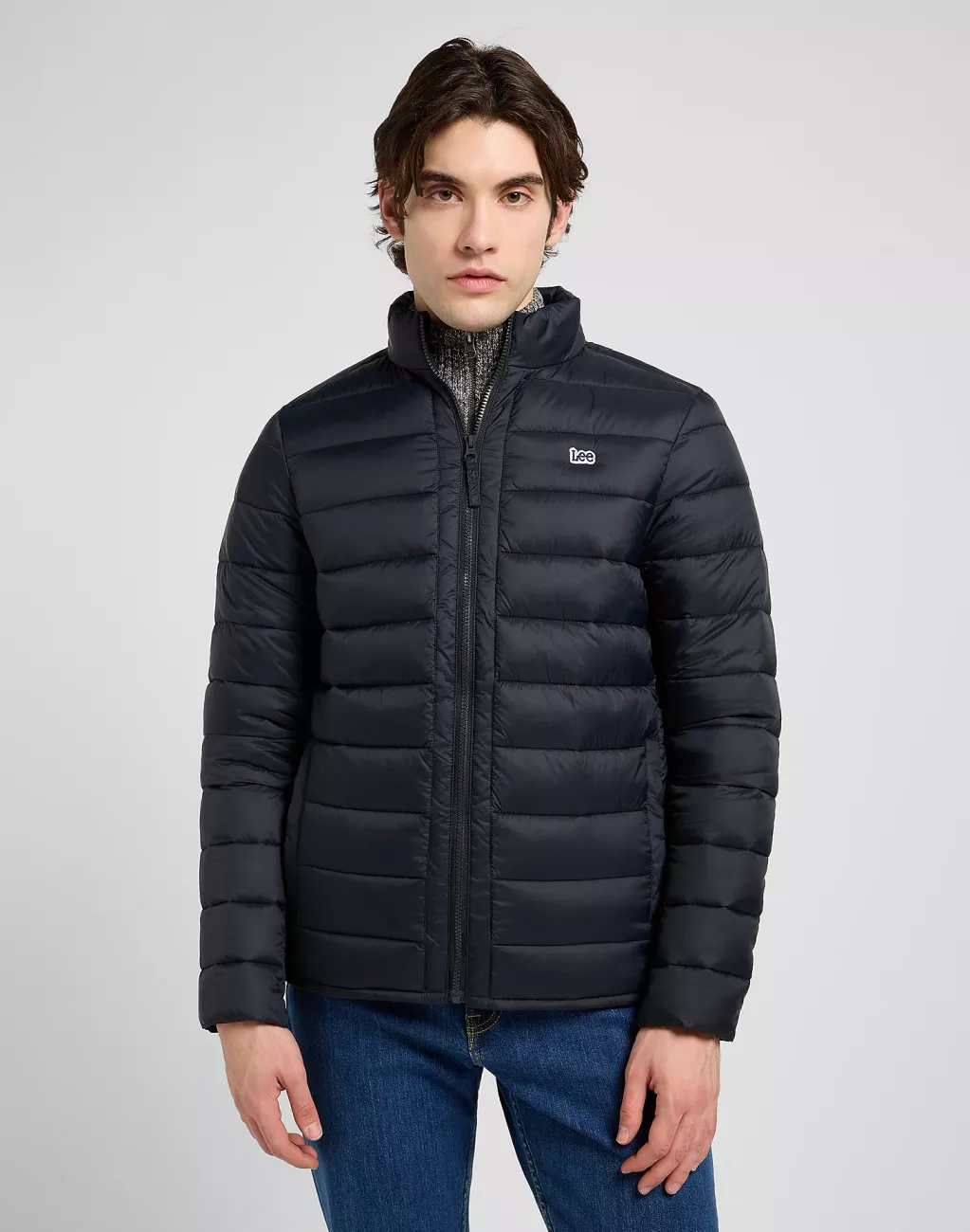 MESKA KURTKA LEE STAND COLLAR PUFFER BLACK 112370431