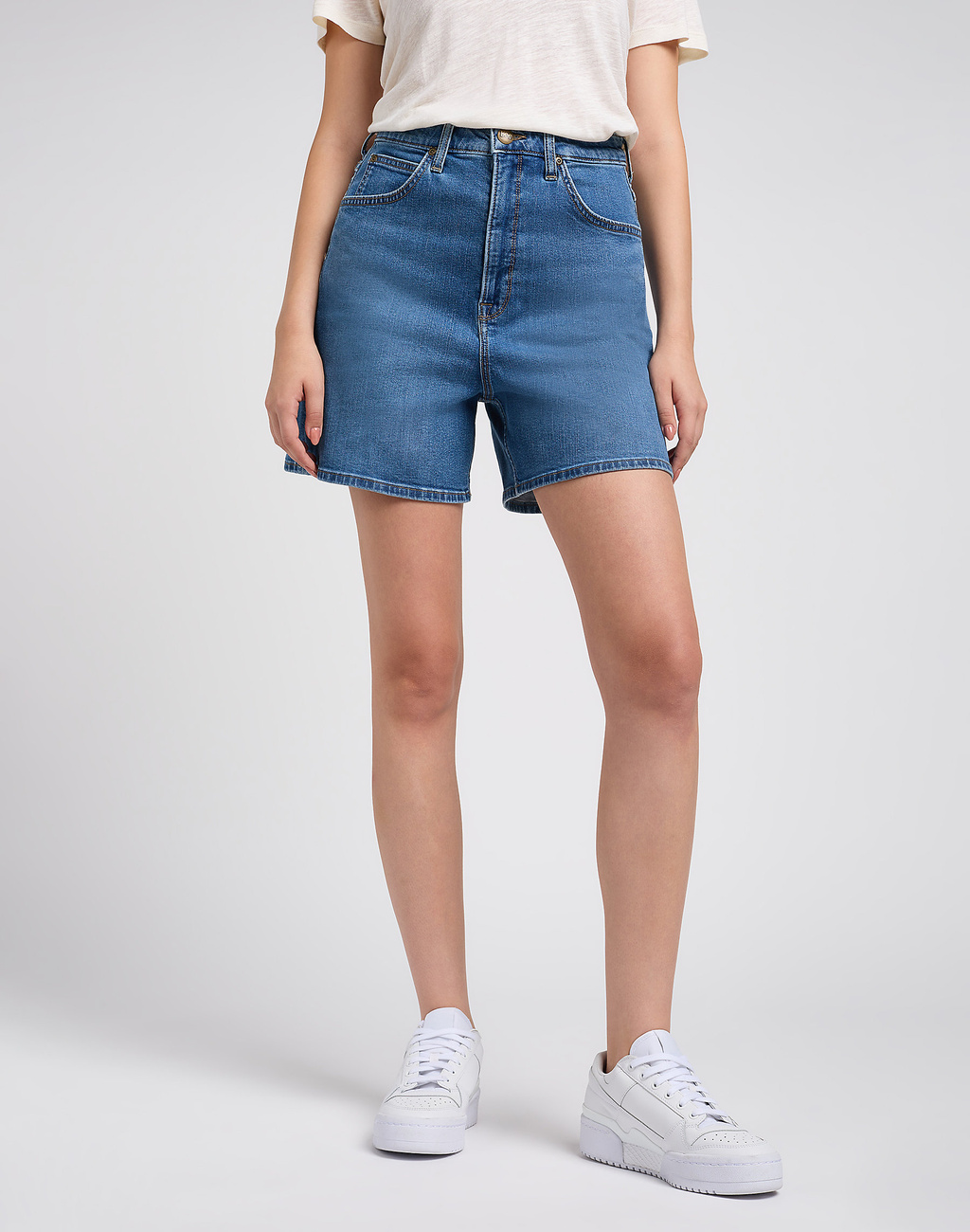 DAMSKIE SZORTY JEANSOWE LEE STELLA SHORT OCEAN WIDE 112351162