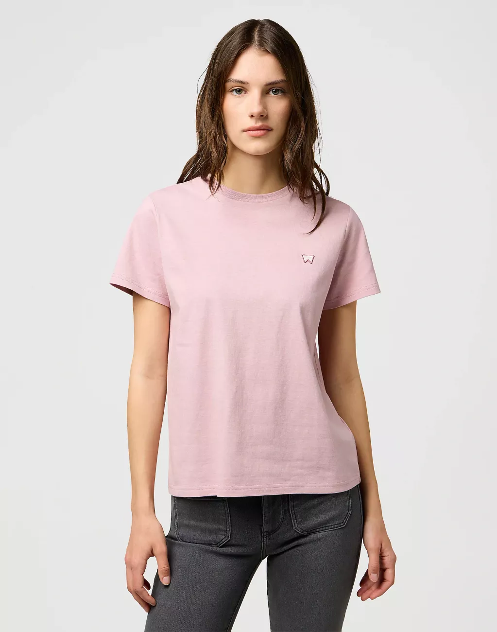 DAMSKA KOSZULKA WRANGLER SIGN OFF TEE KEEPSAKE LILAC 112370740