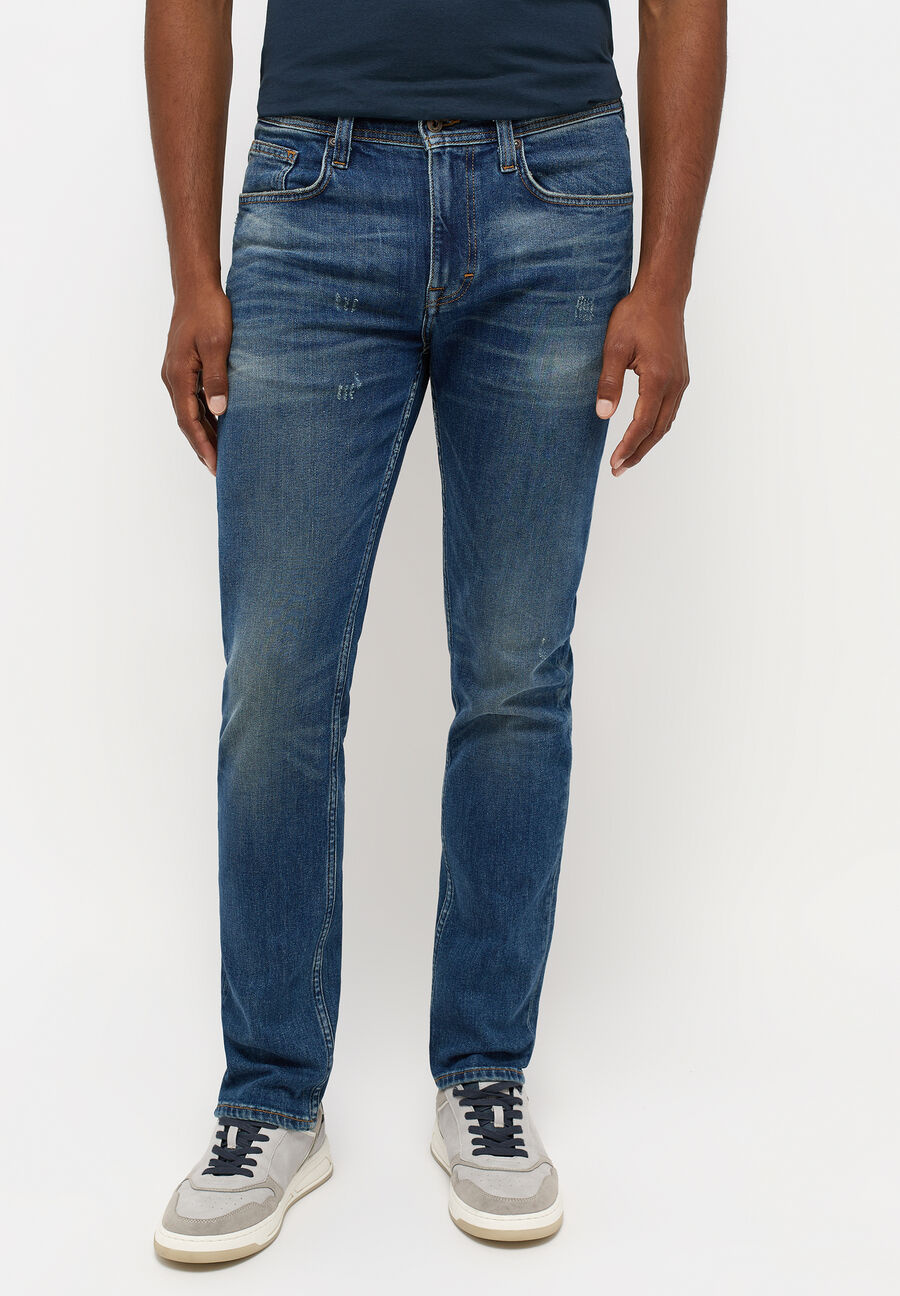 MĘSKIE SPODNIE JEANSOWE MUSTANG ORLANDO SLIM DENIM BLUE 1014599 5000 773