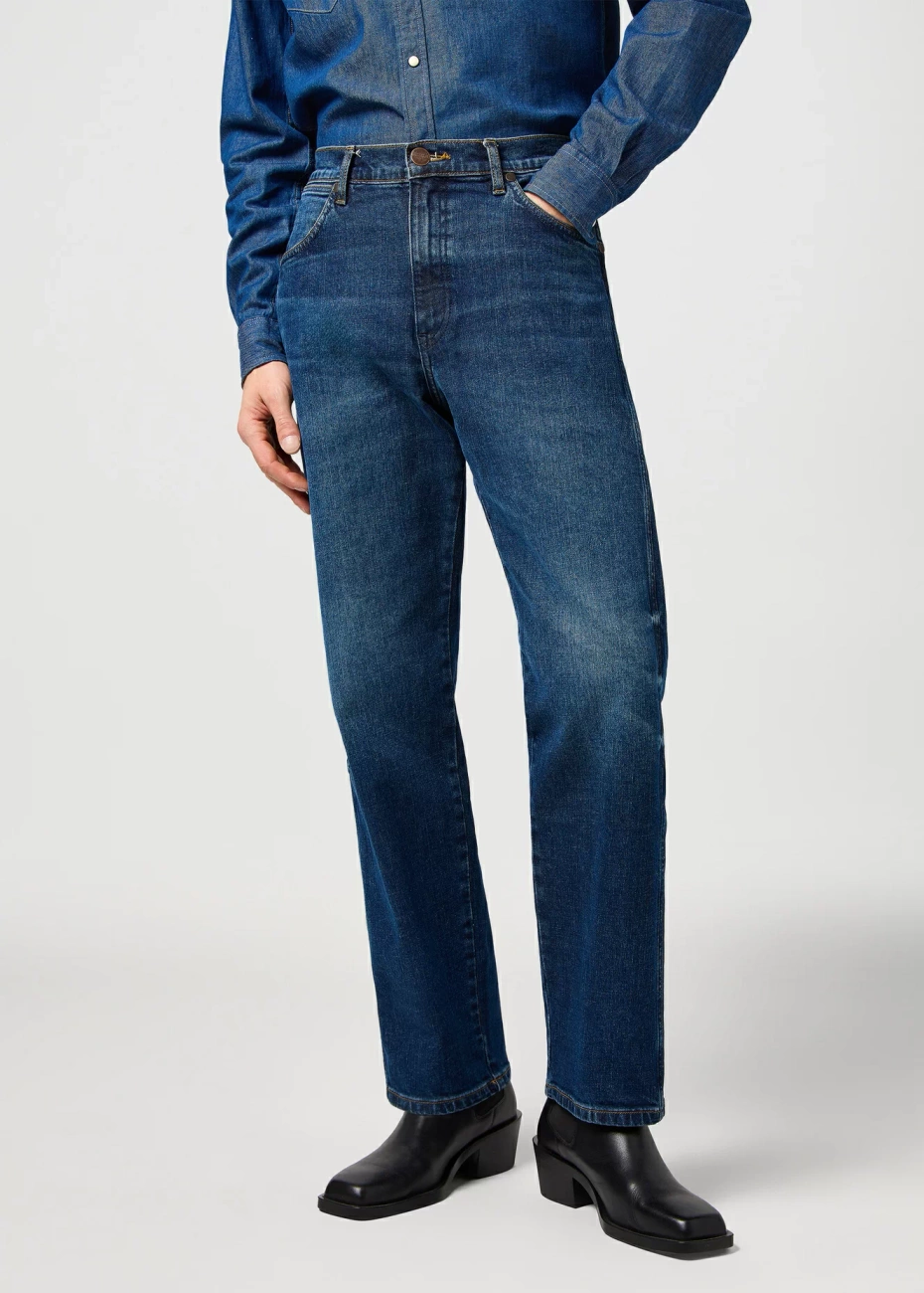 WRANGLER MĘSKIE SPODNIE JEANSOWE WRANGLER FRONTIER MEADOW HAZE 112362559
