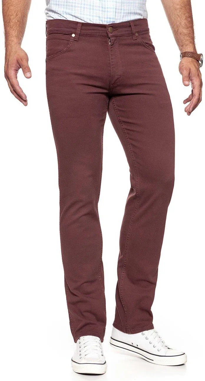 WRANGLER SPODNIE MĘSKIE GREENSBORO RED MAHOGANY W15QTJ17M 112127090