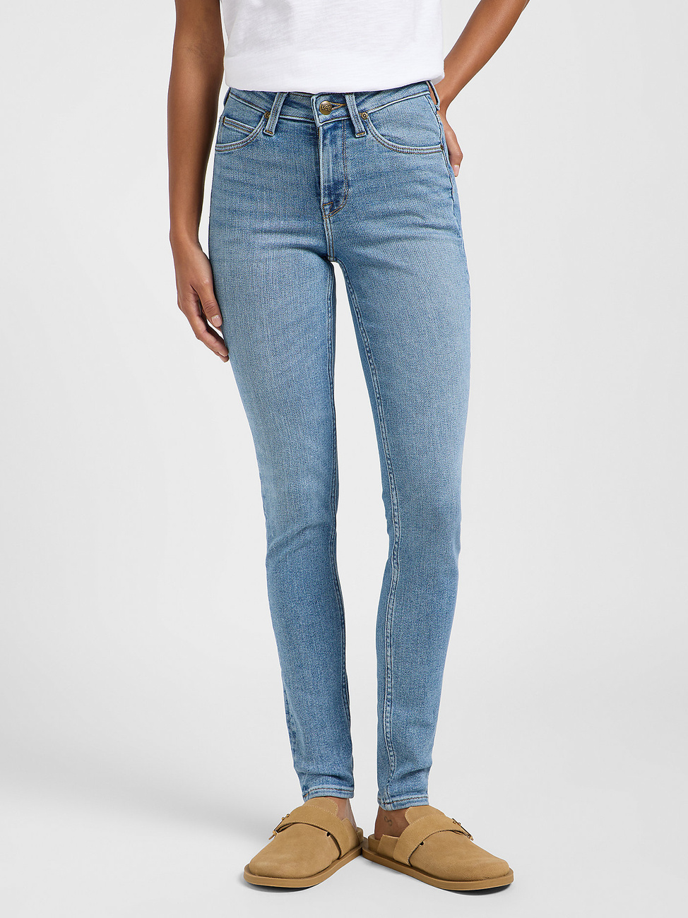 DAMSKIE SPODNIE JEANSOWE LEE SCARLETT HIGH MID STRENGTH 112363821