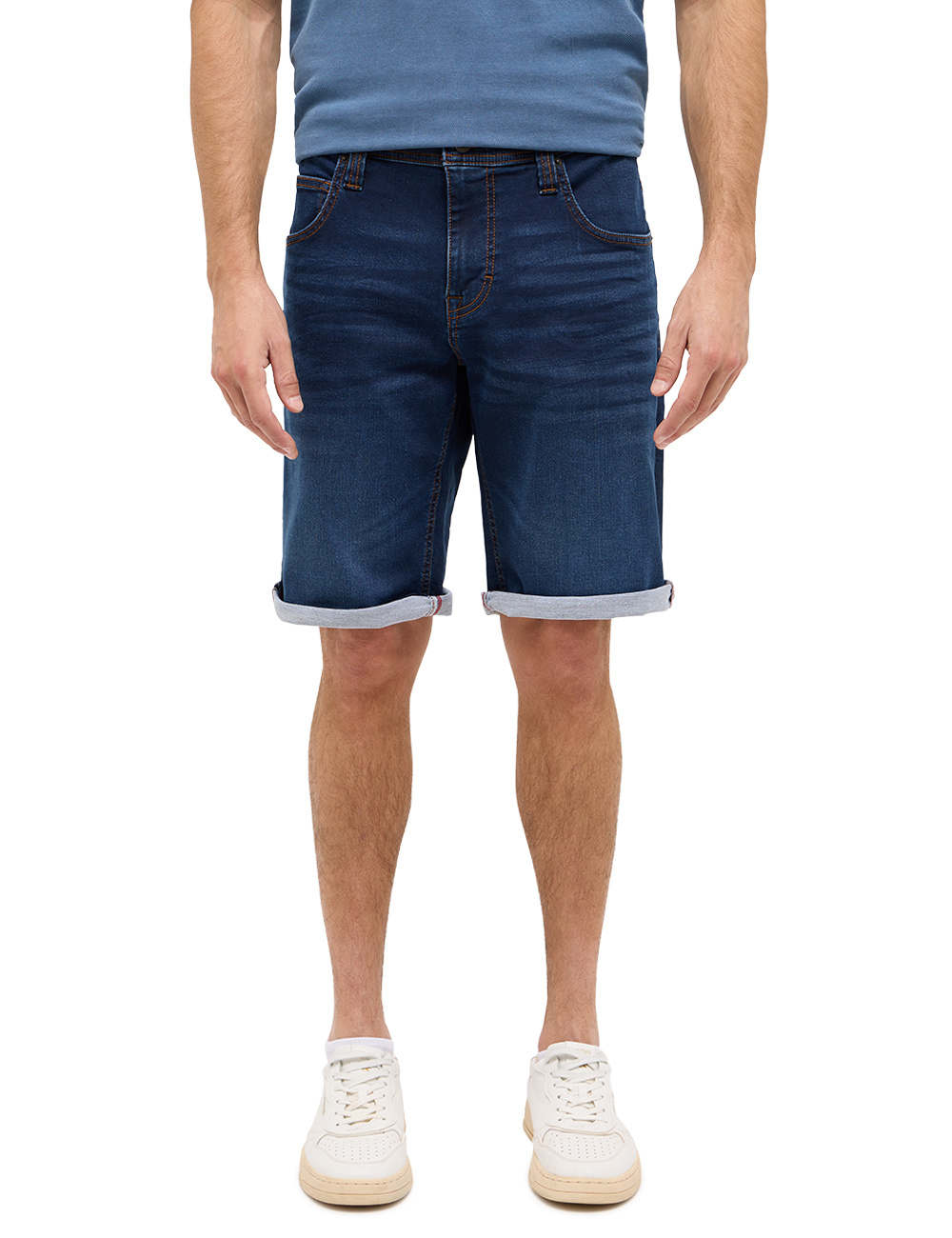 Męskie Szorty Mustang Style Chicago Shorts Z Denim Blue 1016349 5000 802