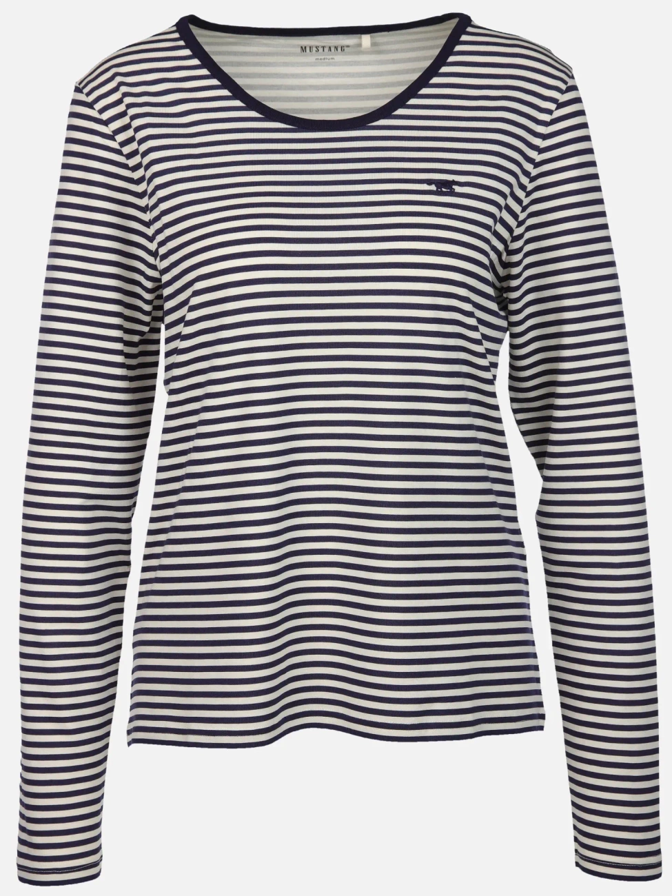 Damski Longsleeve Mustang Style Anna C Stripe Horizontal Stripe Navy 1015768 12661